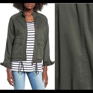 Soft Dark Green Cargo Jacket